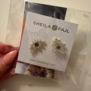 Sheila Fajl “Look At Me” Eye Stud Earrings